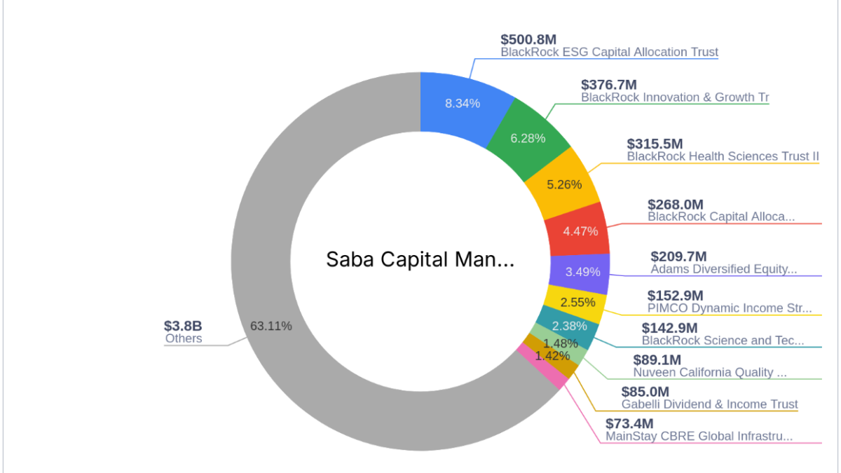 Saba Capital Management L.P. Expands Stake in BlackRock Innovati